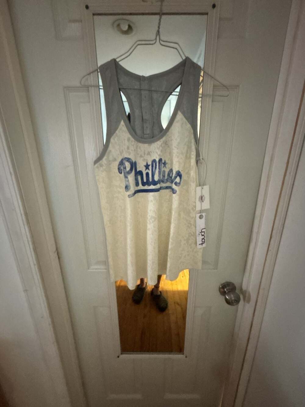 Touch by Alyssa Milano Philadelphia Phillies Burnout Racerback Tank Top with But
